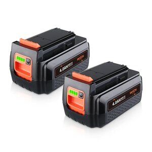 2 Pack Replacement for Black and Decker 40V Max Lithium Battery 4.0Ah LBXR36 Com